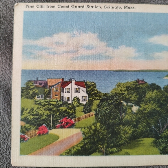 Stunning postcard depicts First Cliff from the Coast Guard Station in ScituateMA - Picture 3 of 8